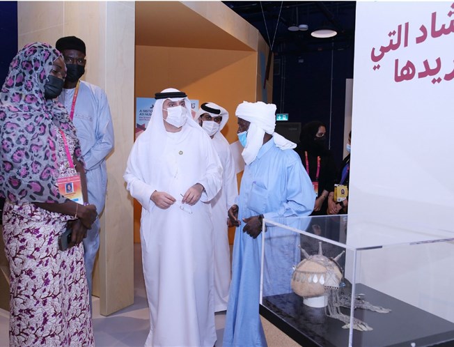 His Excellency the Minister's visit to the Chad Pavilion at Expo 2020 Dubai
