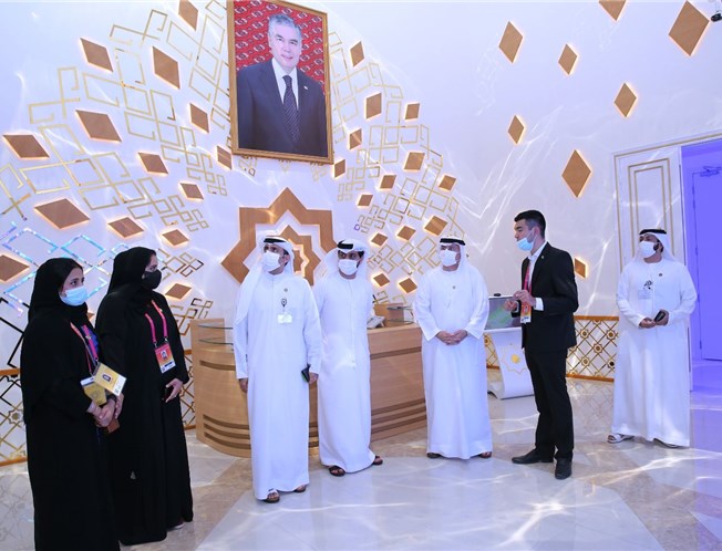 The Minister’s visit to the Turkmenistan pavilion at Expo 2020 Dubai