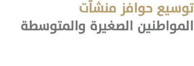 توسيع حوافز منشآت المواطنين الصغيرة والمتوسطة 