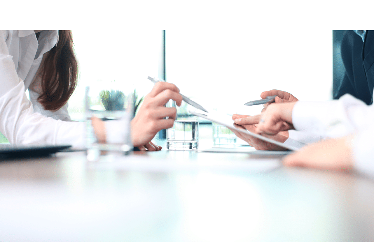 Business adviser analyzing financial figures denoting the progress in the work of the company 