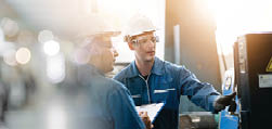 Professional men engineer worker skills quality, maintenance, training industry factory worker , warehouse Workshop for factory operators, mechanical engineering team production. 