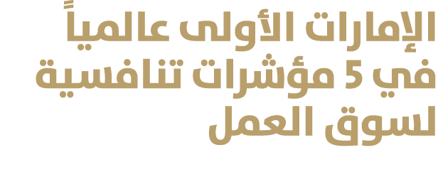 الإمارات الأولى عالمياً في 5 مؤشرات تنافسية لسوق العمل 