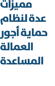 مميزات عدة لنظام حماية أجور العمالة المساعدة