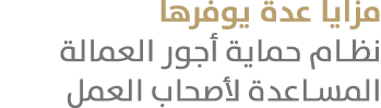 مزايا عدة يوفرها نظام حماية أجور العمالة المساعدة لأصحاب العمل 