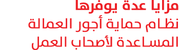 مزايا عدة يوفرها نظام حماية أجور العمالة المساعدة لأصحاب العمل 