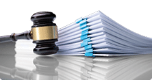 Piles Judicial Court Files And Judge Gavel
