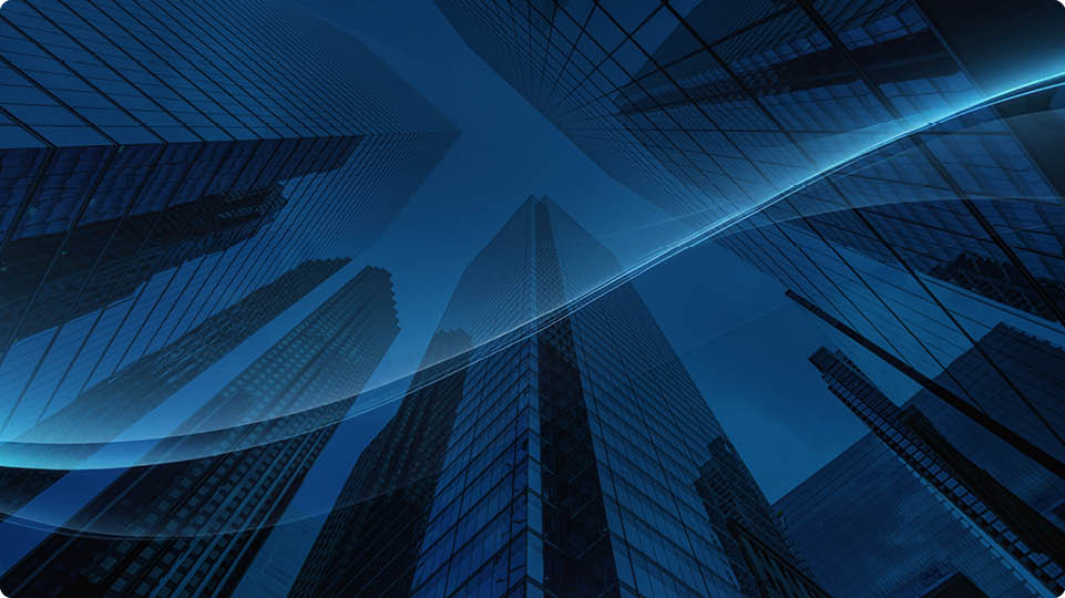 Business skyscrapers in the Financial District, Toronto Downtown.