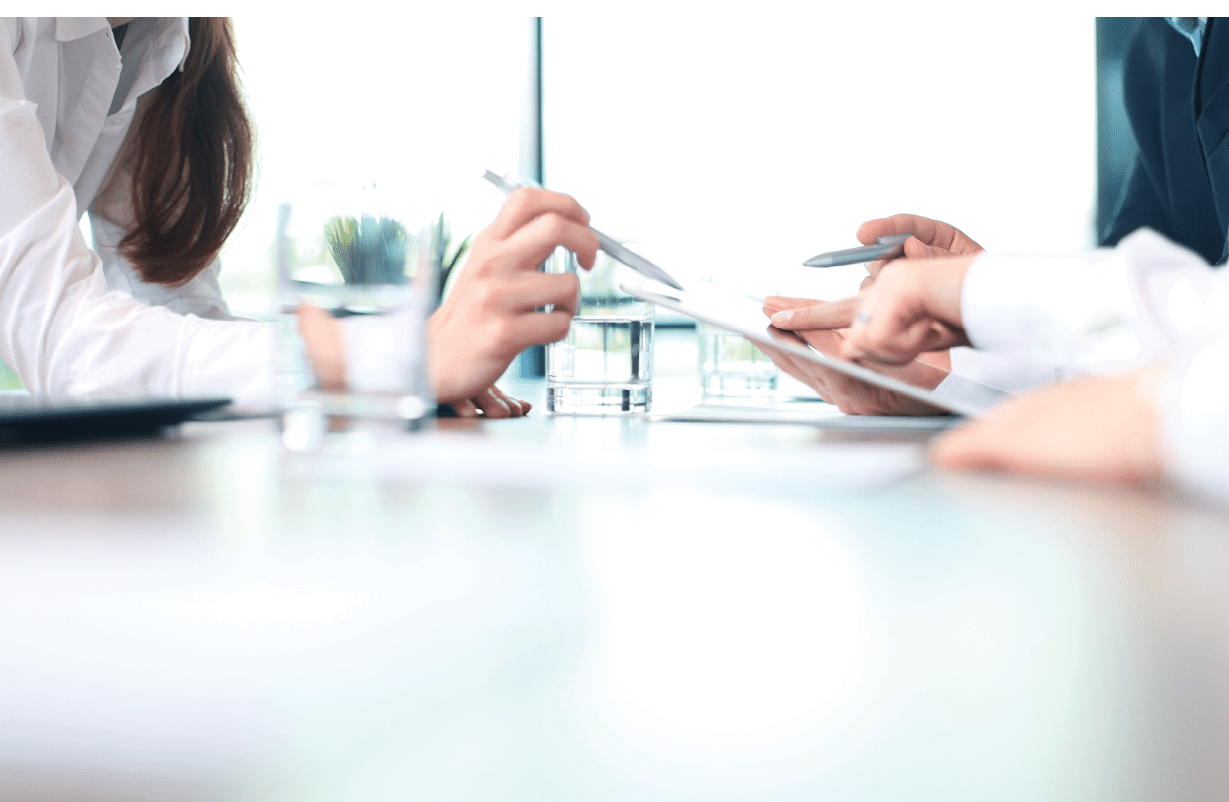 Business adviser analyzing financial figures denoting the progress in the work of the company 