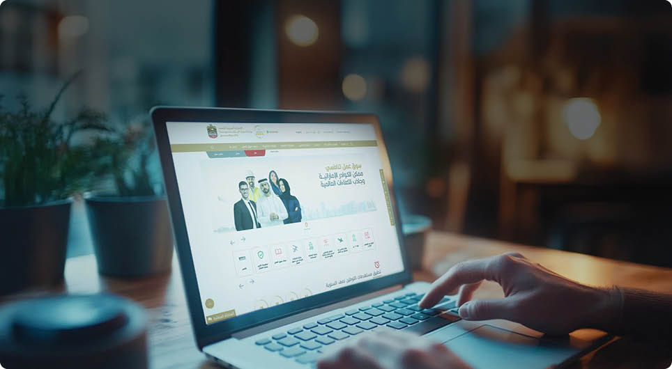 fingers typing blank white screen laptop. for mockup business