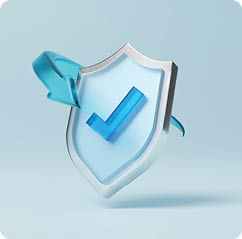 3D shield check mark icon. Security Concept. Shield protection icon with checkmark. Security, Protection, Medical health protection,antivirus, successful verification. Creative design icon. 3d render
