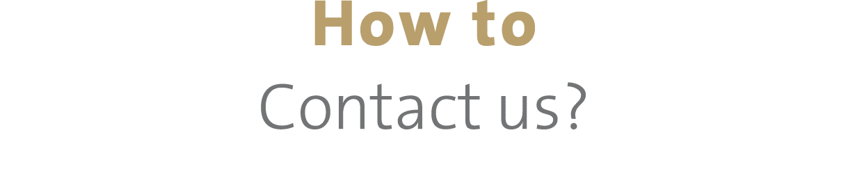 How to Contact us?