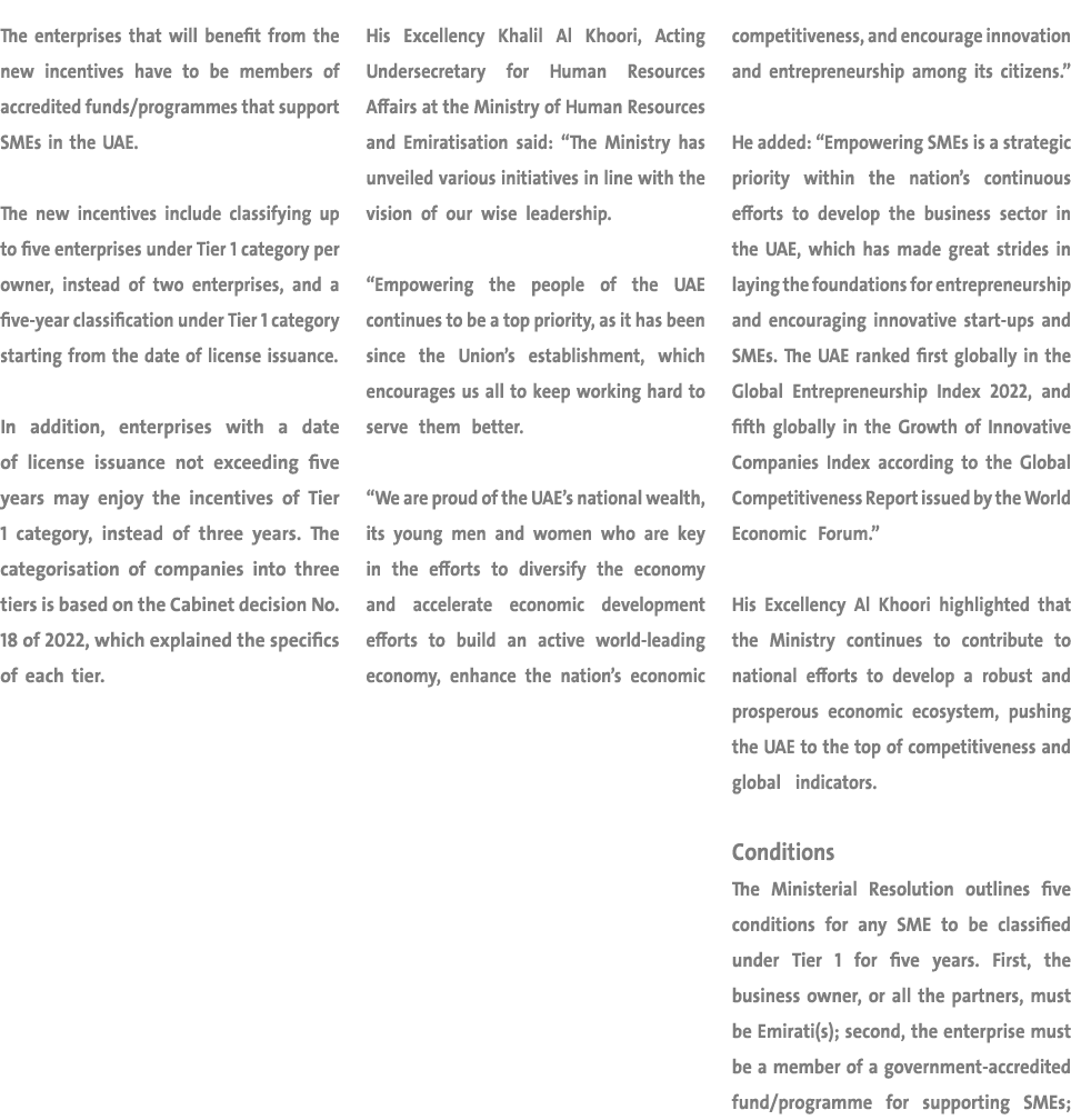 The enterprises that will benefit from the new incentives have to be members of accredited funds/programmes that supp...