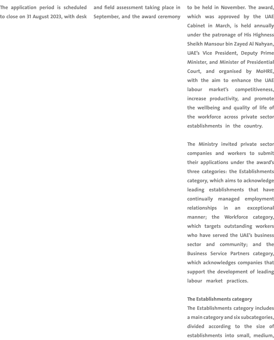 The application period is scheduled to close on 31 August 2023, with desk and field assessment taking place in Septem...