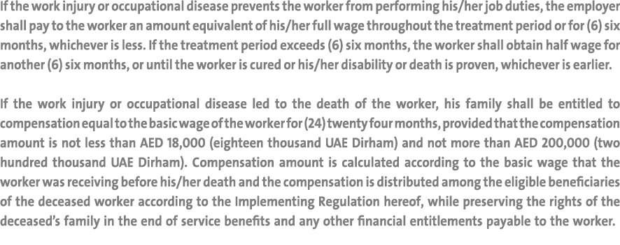 If the work injury or occupational disease prevents the worker from performing his/her job duties, the employer shall...