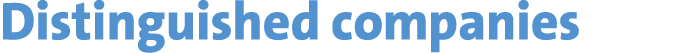Distinguished companies