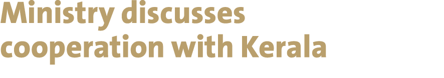 Ministry discusses cooperation with Kerala 