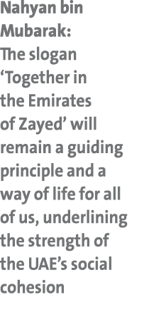 Nahyan bin Mubarak: The slogan ‘Together in the Emirates of Zayed’ will remain a guiding principle and a way of life ...
