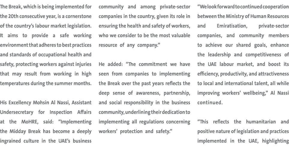 The Break, which is being implemented for the 20th consecutive year, is a cornerstone of the country’s labour market ...