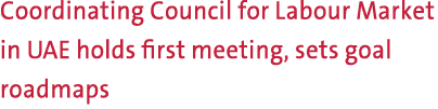 Coordinating Council for Labour Market in UAE holds first meeting, sets goal roadmaps 