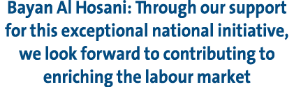 Bayan Al Hosani: Through our support for this exceptional national initiative, we look forward to contributing to enr...