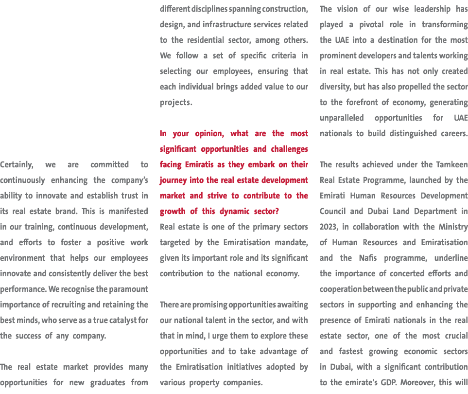 Certainly, we are committed to continuously enhancing the company’s ability to innovate and establish trust in its re...