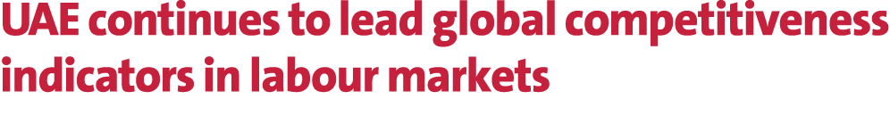 UAE continues to lead global competitiveness indicators in labour markets 