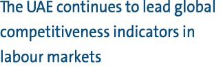 The UAE continues to lead global competitiveness indicators in labour markets 