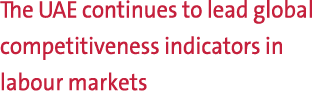 The UAE continues to lead global competitiveness indicators in labour markets 
