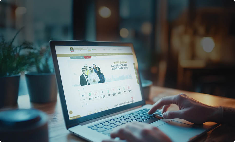 fingers typing blank white screen laptop. for mockup business