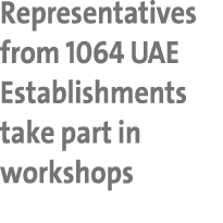 Representatives from 1064 UAE Establishments take part in workshops 