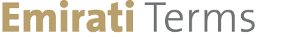 Emirati Terms