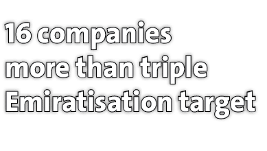 16 companies more than triple Emiratisation target