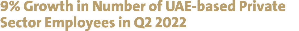 9% Growth in Number of UAE-based Private Sector Employees in Q2 2022 